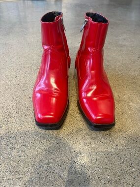 Calvin Klein square toe cowboy boot